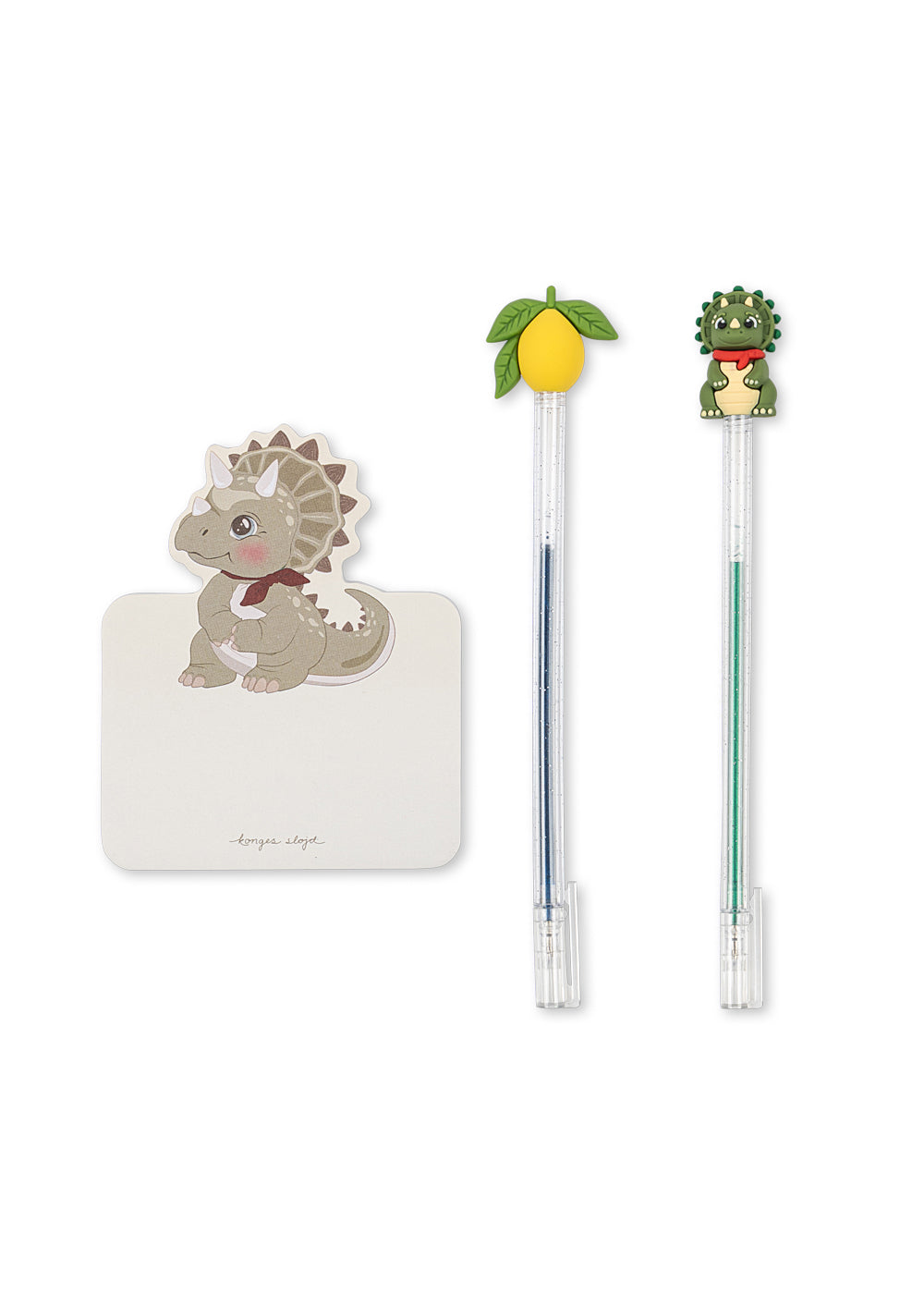 konges sløjd pencil friends - lemon / dino