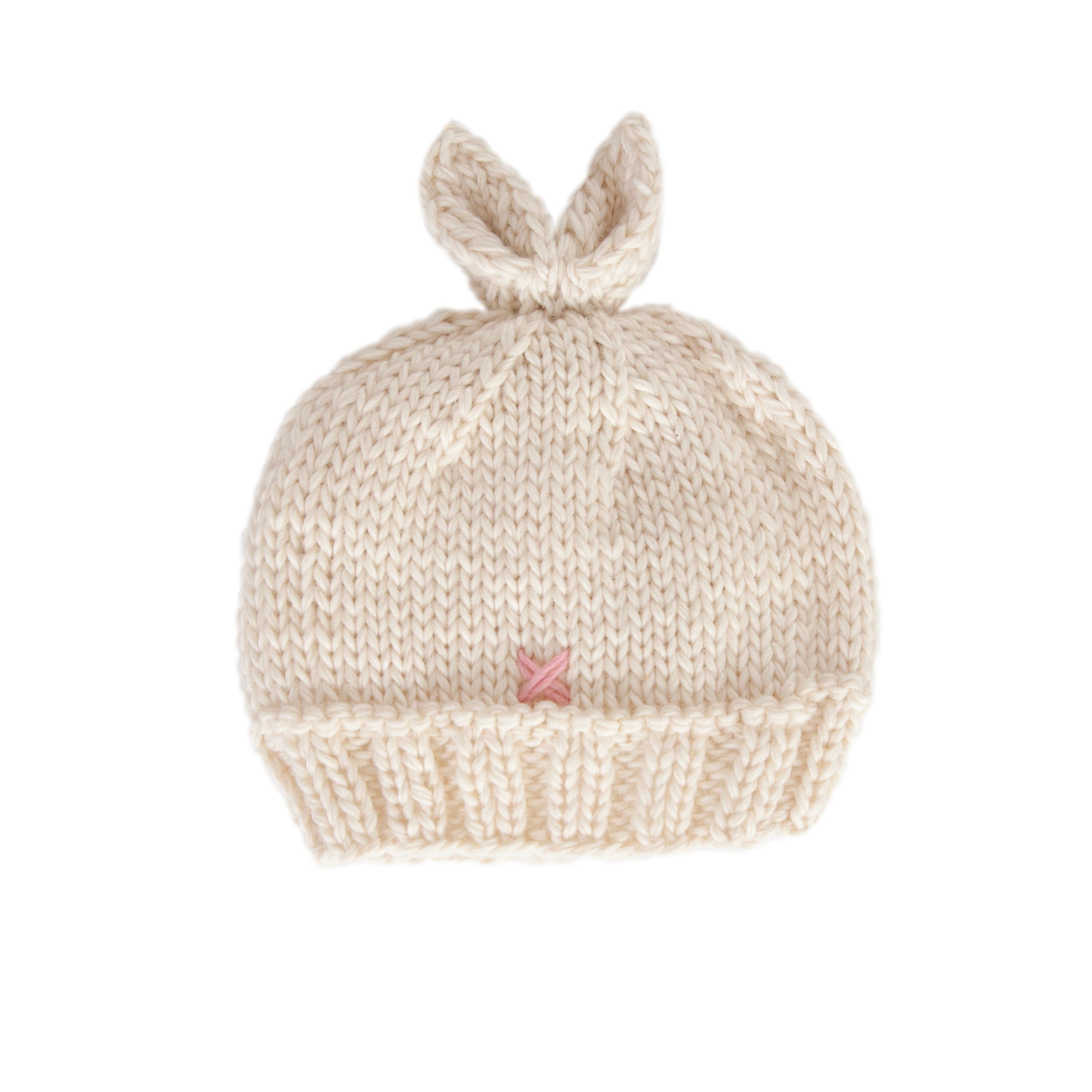 acorn kids cottontail beanie - cream