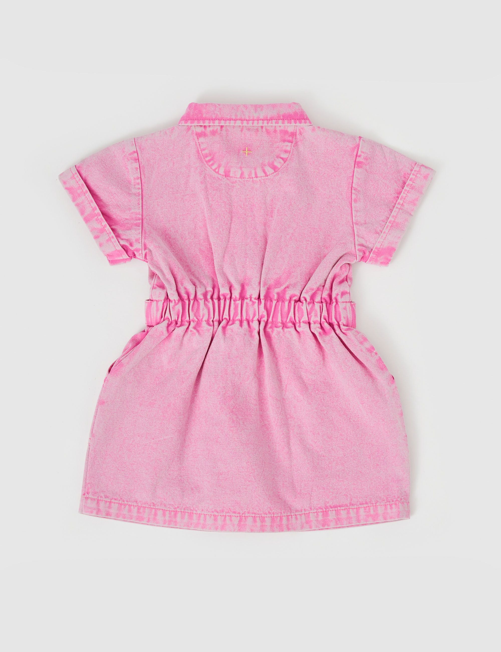 goldie + ace piper denim belted dress - bubblegum