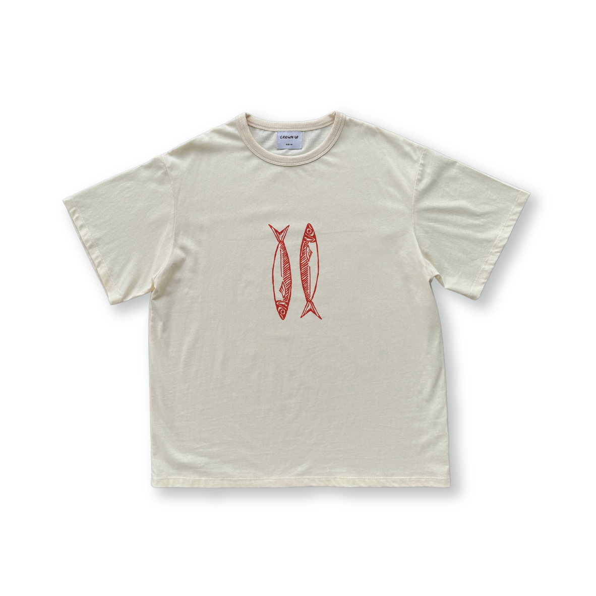 grown sardine tee - milk