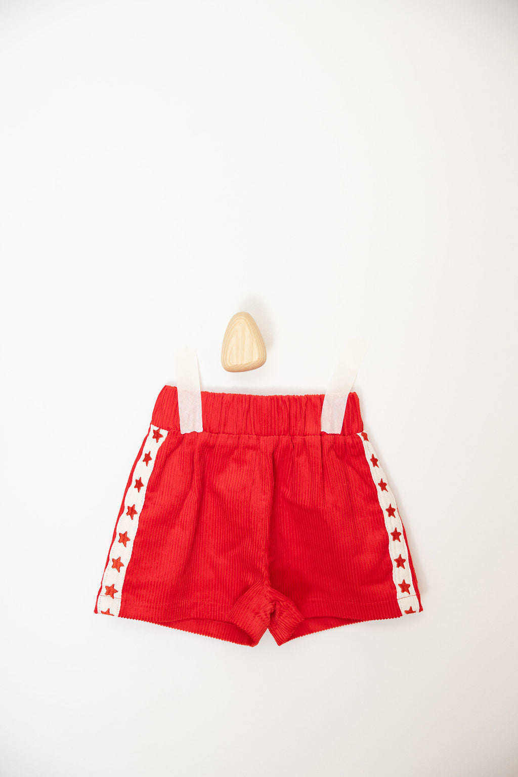 sunday siblings playtime cord shorts - red