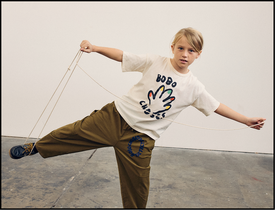 bobo choses tic tac toe woven cargo pants