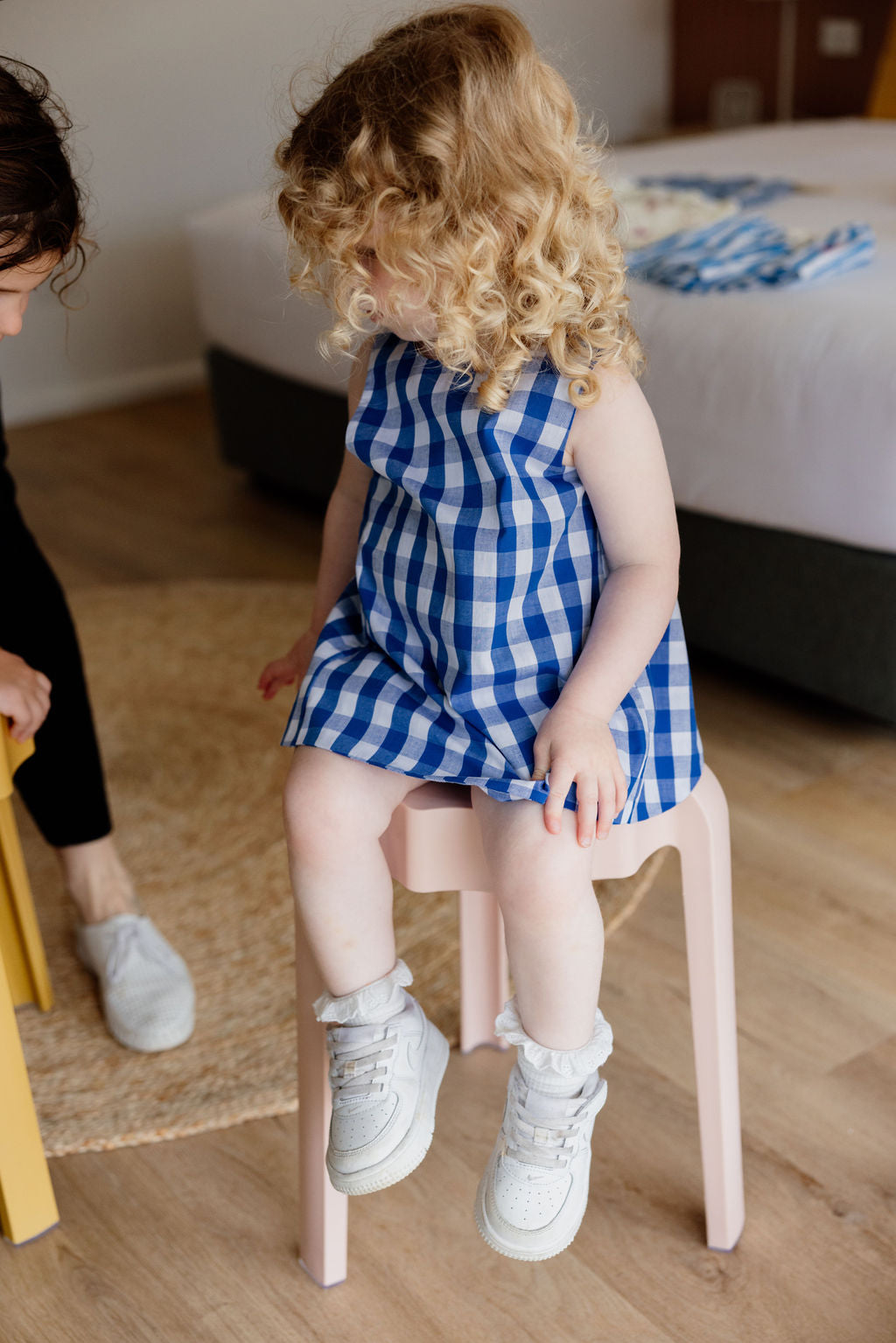 sunday siblings mackenzie dress + bloomers - gingham