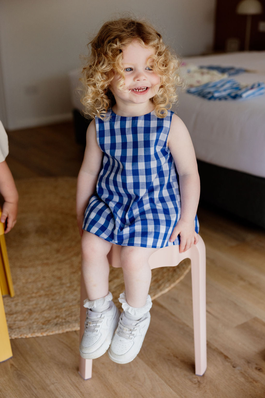 sunday siblings mackenzie dress + bloomers - gingham