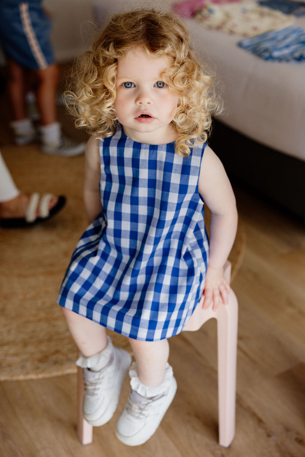 sunday siblings mackenzie dress + bloomers - gingham