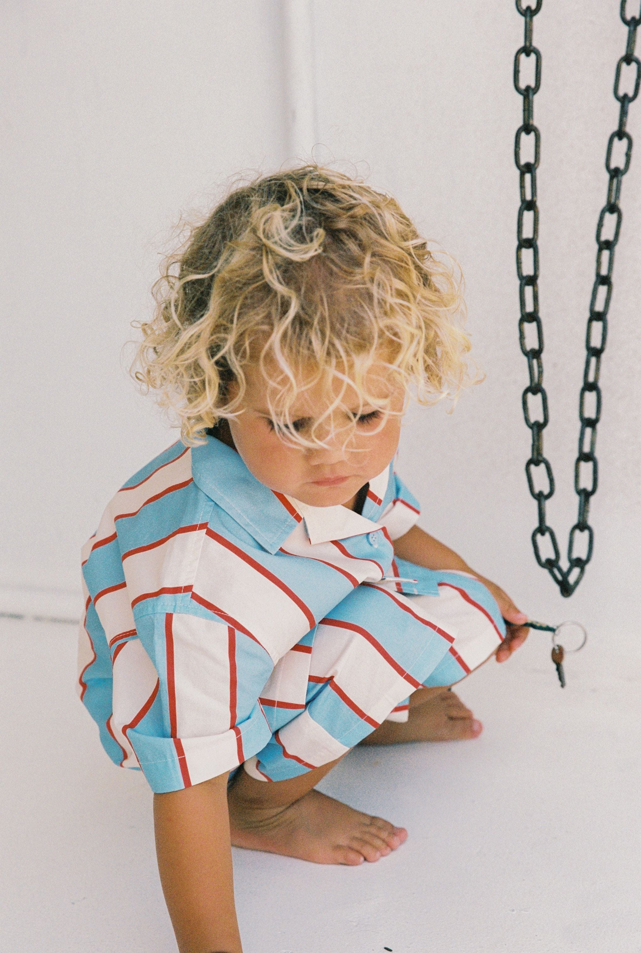 juni jnr tommy shirt - holiday stripe