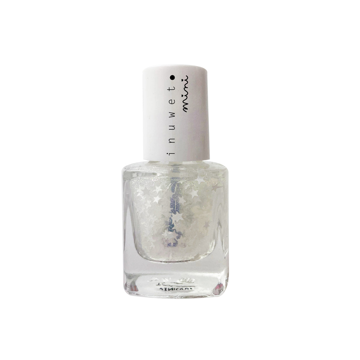 inuwet water based nail polish - no perfume clear stars