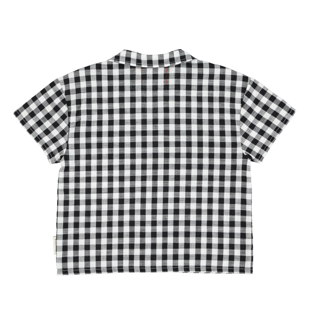 piupiuchick hawaiian shirt - black and white checkered