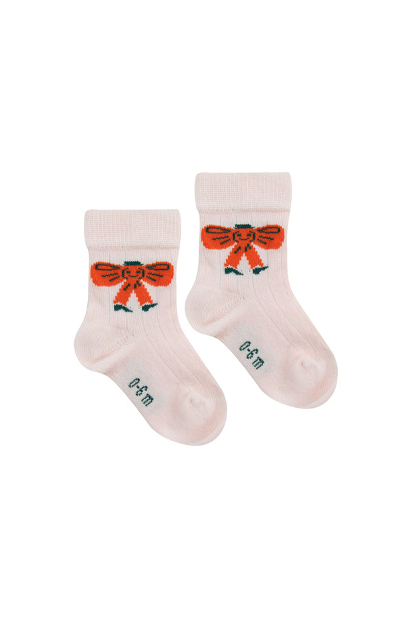 tiny cottons baby tiny bow medium socks
