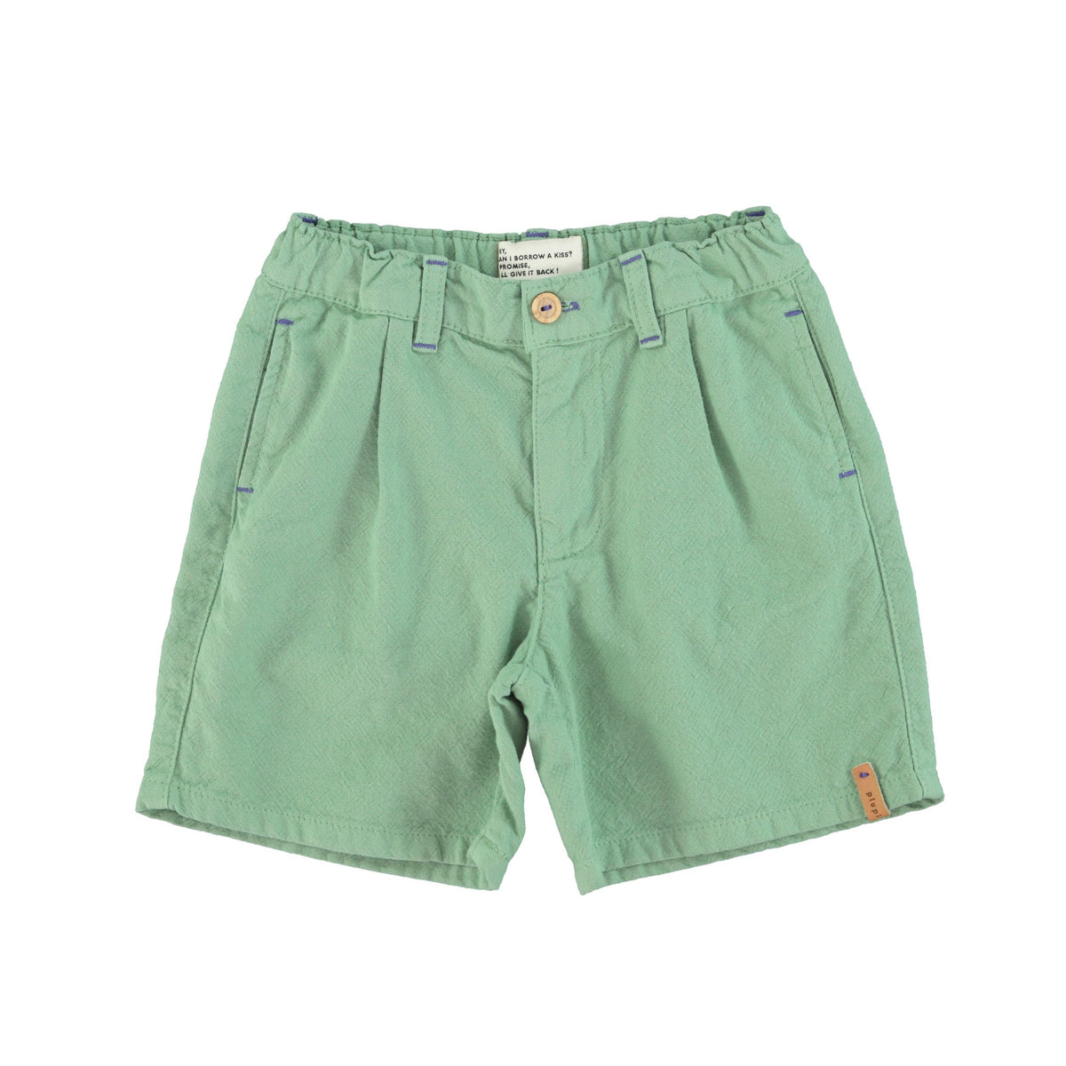 piupiuchick boys shorts - green