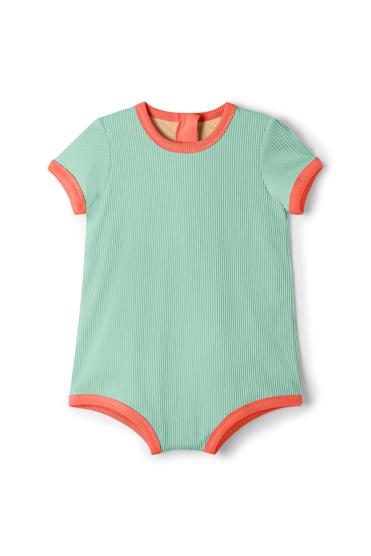 zulu & zephyr mini infant onesie - turquoise