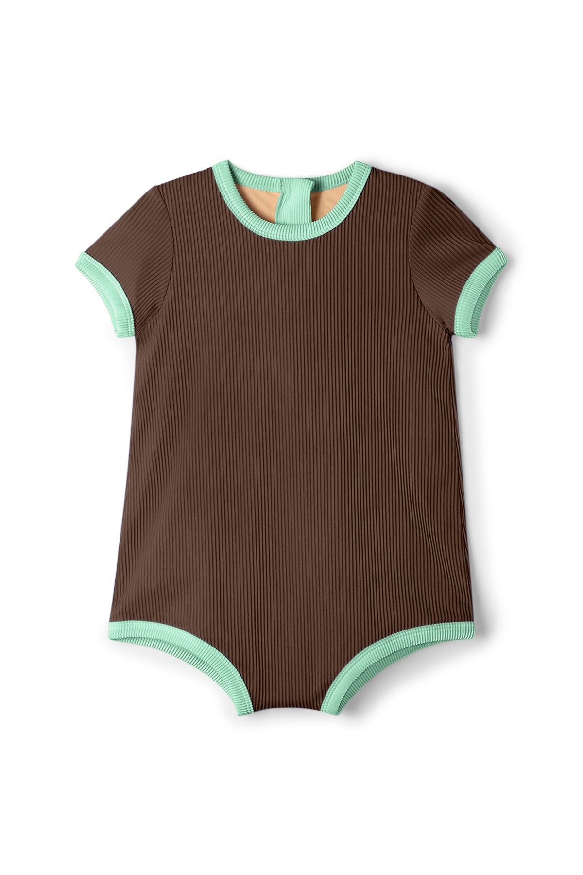 zulu & zephyr mini infant onesie - cacoa brown