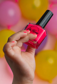 oh flossy nail polish - hot pink