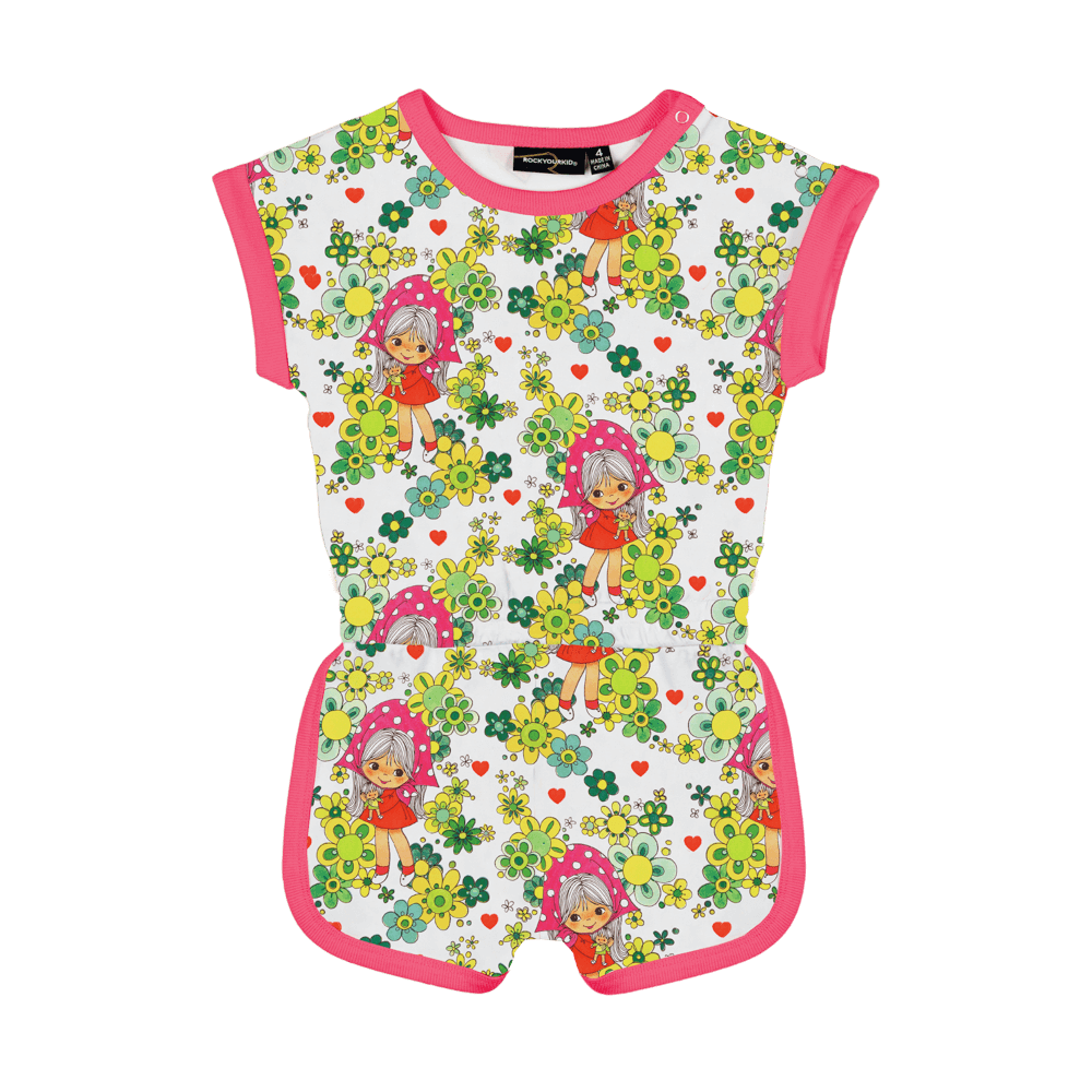 rock your baby dolly romper - floral