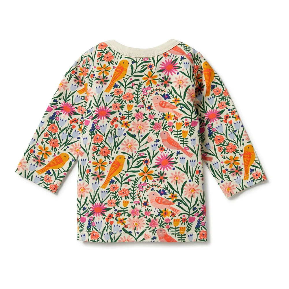 wilson + frenchy organic envelope top - birdy floral