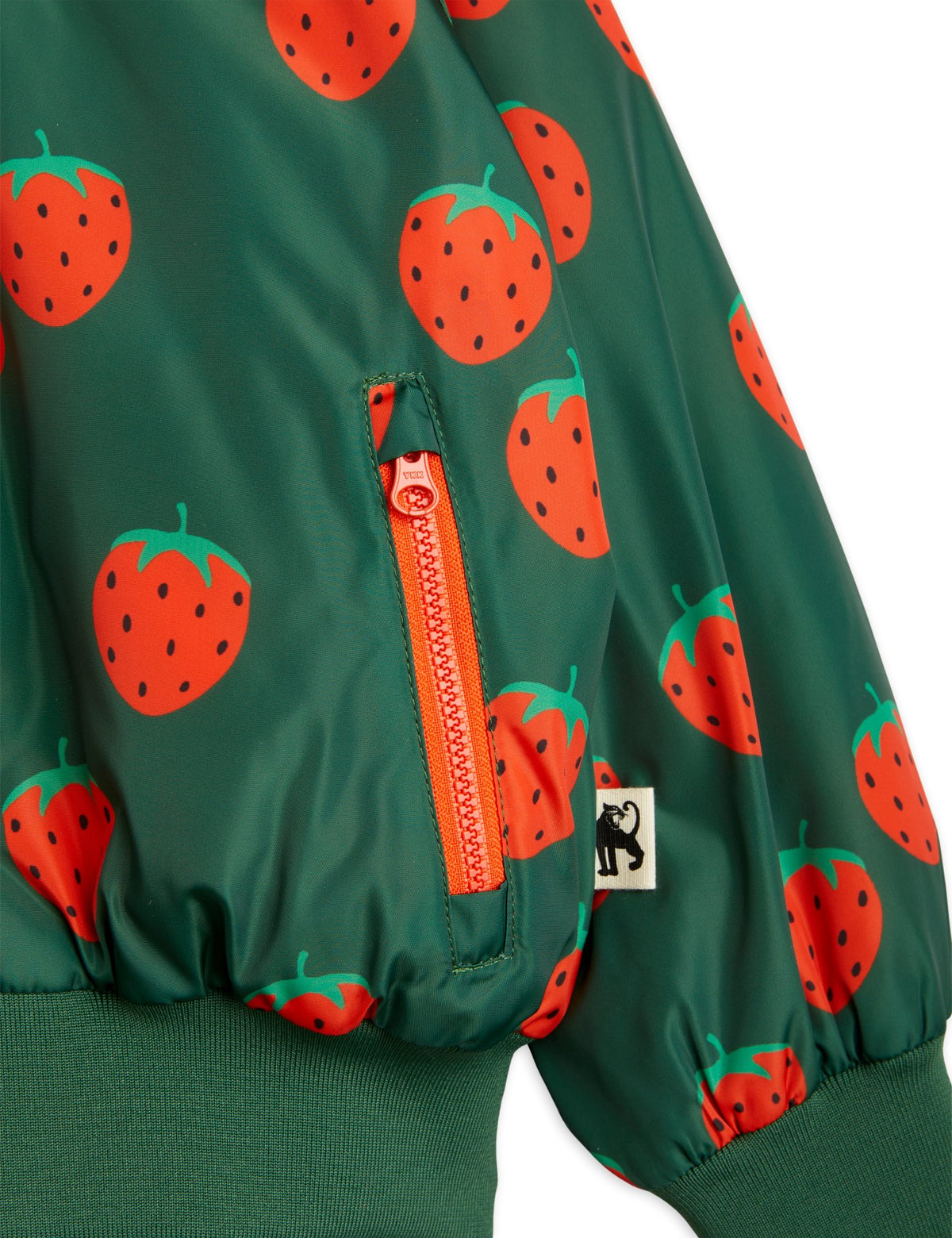 mini rodini strawberries baseball jacket