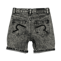 rock your baby charcoal ripped denim shorts