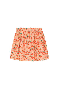 tiny cottons cherries short skirt - papaya & summer red