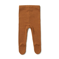 wilson + frenchy knitted legging with feet - spice